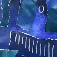 Detail Blau über Blau 06